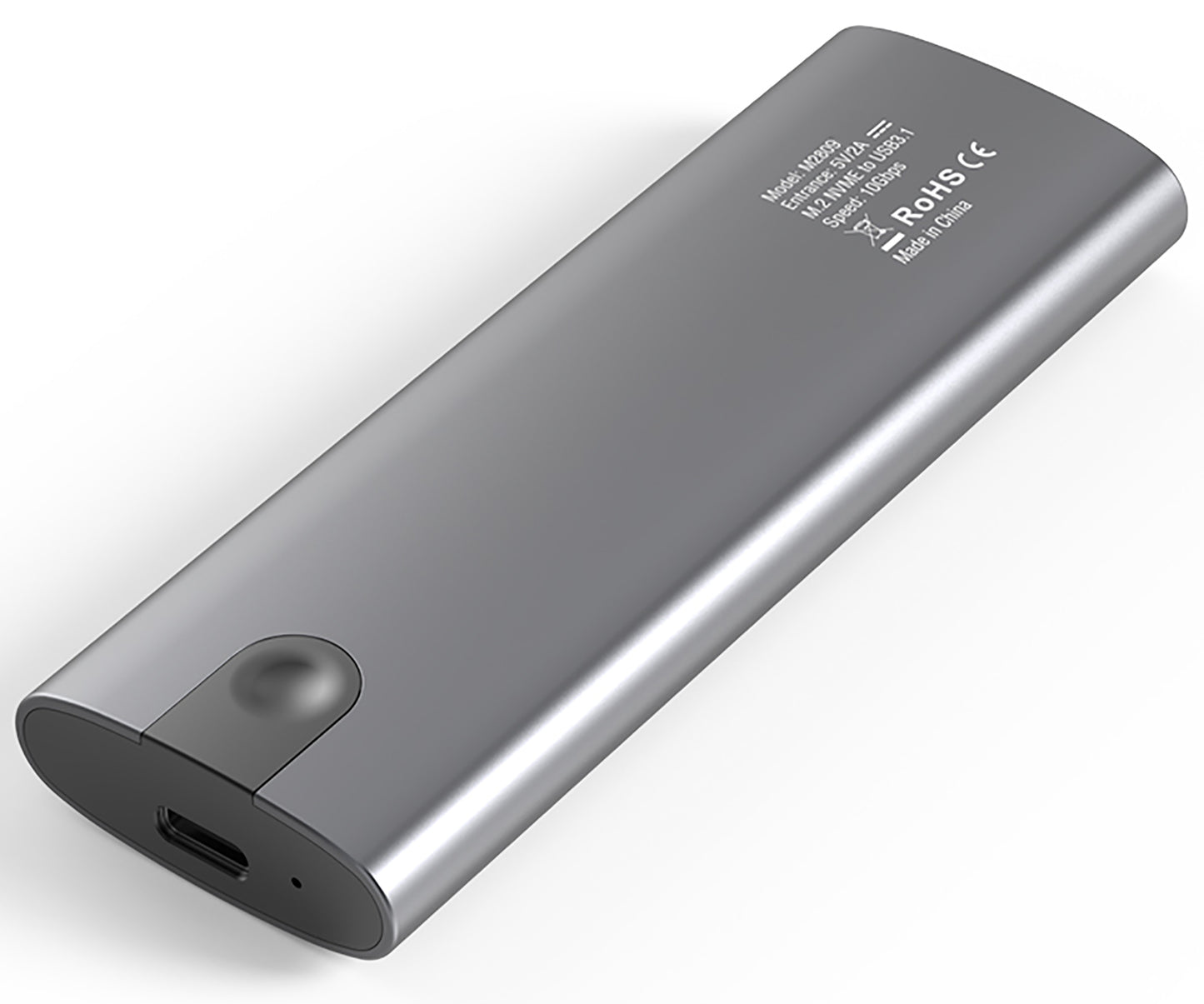 MUSASHI 工具不要 USB 3.1 M.2 NVMe SSD外付けケース |アルミニウムボデー|NVMEとSATA対応 M.2 SSD(Mキー/B + Mキー)対応「MU-M2809」